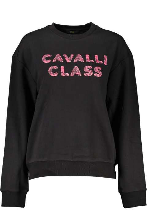 Priser på Cavalli Class Sort Bomuld Sweater