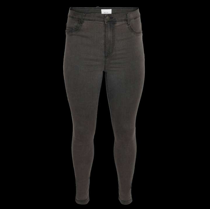 Priser på Noisy May Curve Dame Jeans - Dark Grey Denim - 50/30