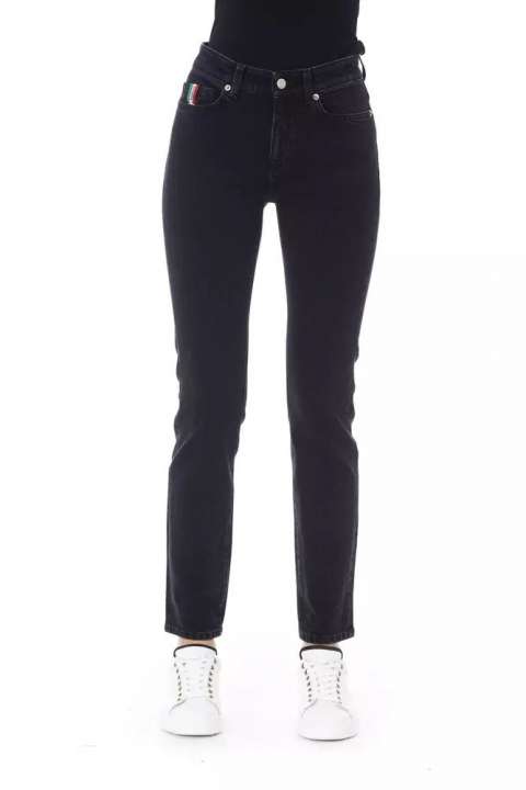 Priser på Baldinini Trend Sort Bomuld Bukser & Jeans
