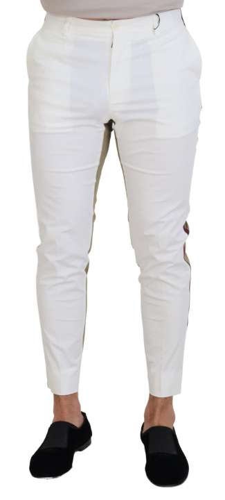 Priser på Dolce & Gabbana Hvid Brun Slim fil Bukser & Jeans