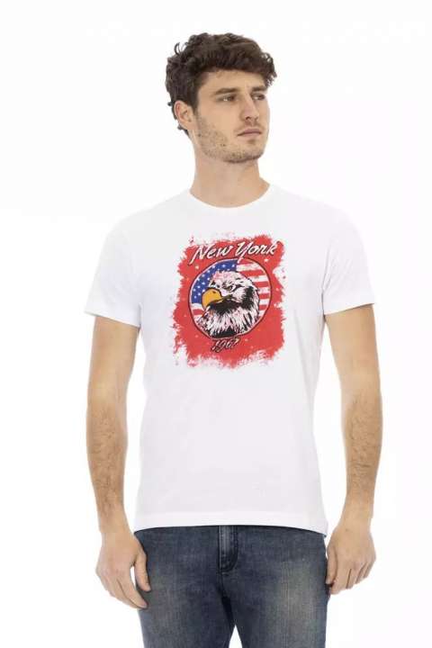 Priser på Trussardi Action Hvid Bomuld T-Shirt