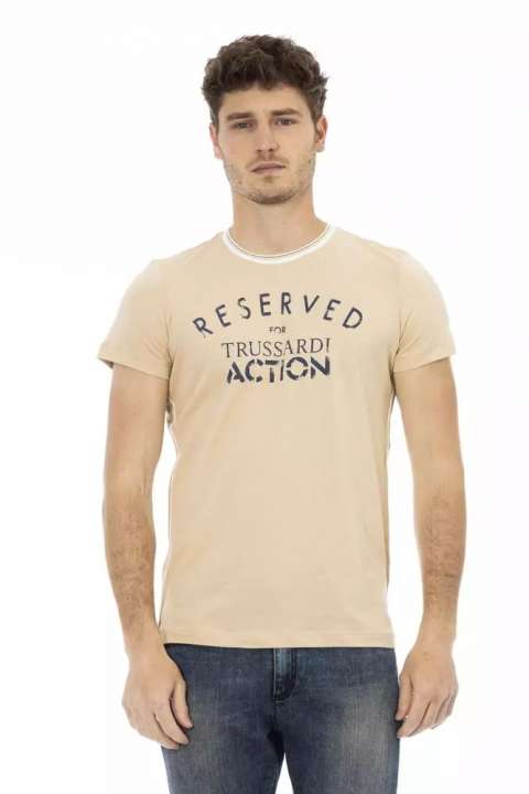 Priser på Trussardi Action Beige Bomuld T-Shirt