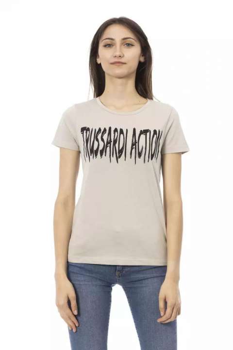 Priser på Trussardi Action Beige Bomuld T-Shirt