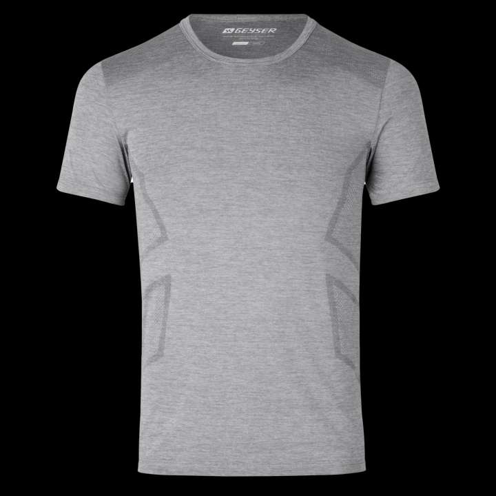 Priser på GEYSER by ID GEYSER Herre T-shirt - Grå Melange - XL