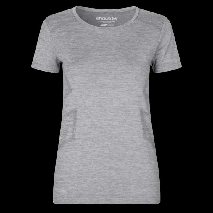 Priser på GEYSER by ID GEYSER Dame T-shirt - Grå Melange - XL