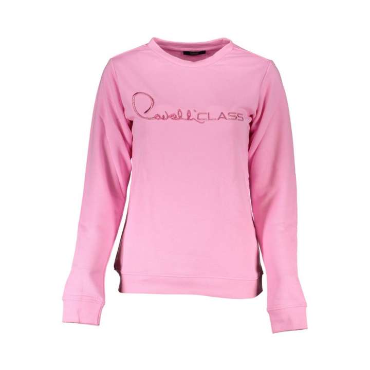 Priser på Cavalli Class Pink Bomuld Sweater