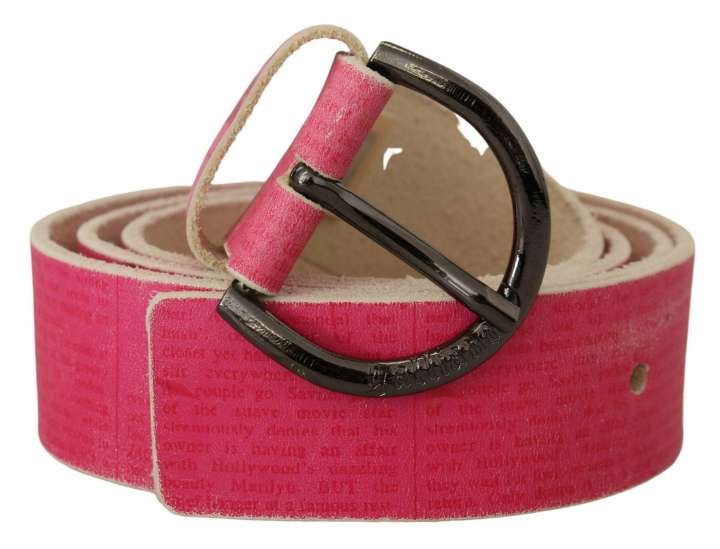 Priser på John Galliano Elegant Pink Leather Fashion Belt