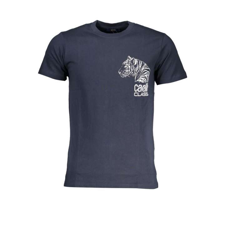 Priser på Cavalli Class Blue Cotton T-Shirt