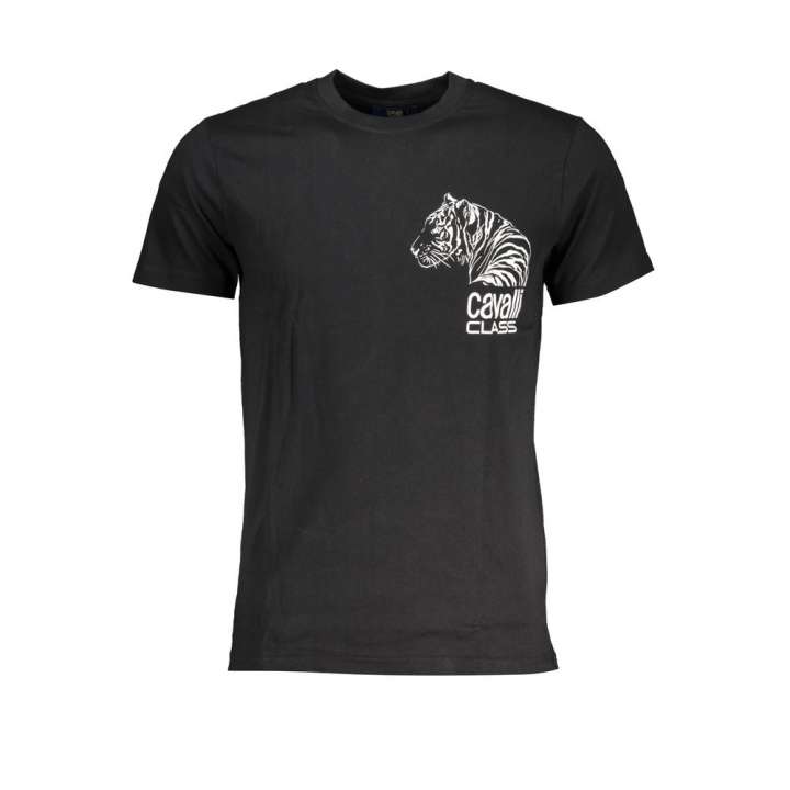 Priser på Cavalli Class Black Cotton T-Shirt