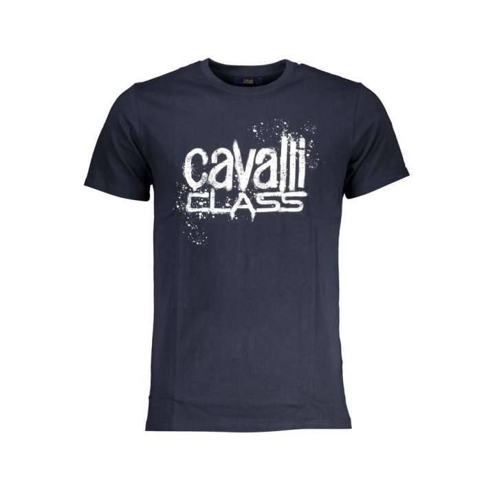 Priser på Cavalli Class Blue Cotton T-Shirt