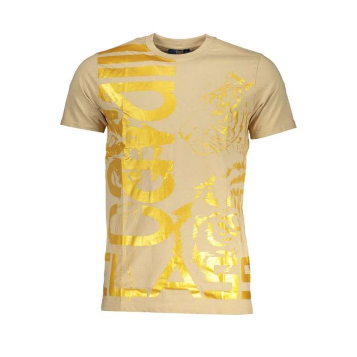 Priser på Cavalli Class Beige Cotton T-Shirt