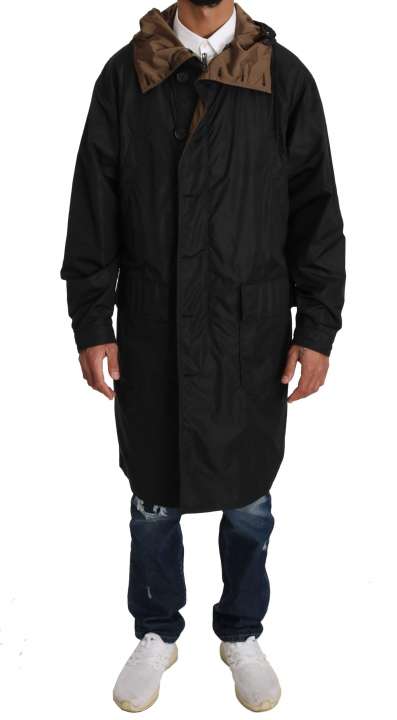 Priser på Dolce & Gabbana Elegant Reversible Hooded Raincoat