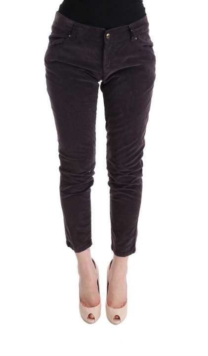 Priser på Ermanno Scervino Chic Brown Capri Cropped Cotton Pants