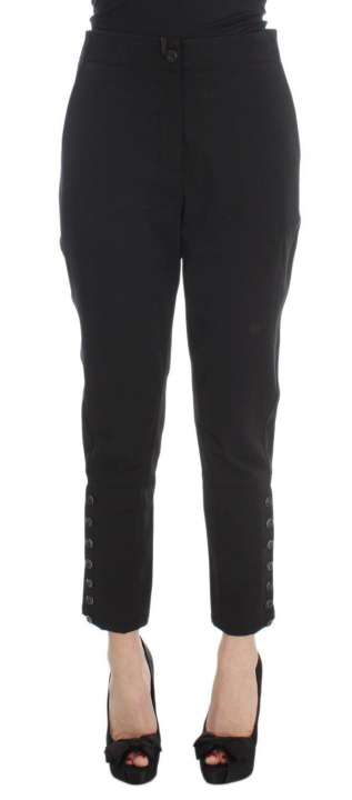 Priser på Ermanno Scervino Elegant Cropped Capri Pants in Black