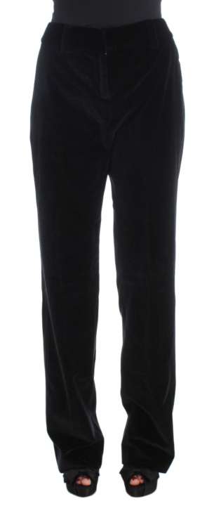 Priser på Ermanno Scervino Elegant Black Straight Fit Jeans