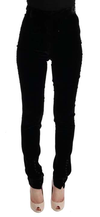 Priser på Ermanno Scervino Sleek High-Waist Black Trousers