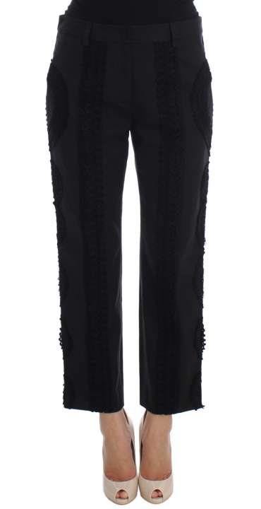 Priser på Dolce & Gabbana Elegant Black Torero Capri Pants