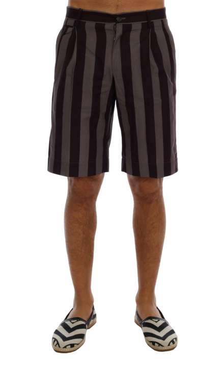 Priser på Dolce & Gabbana Casual Striped Cotton Shorts