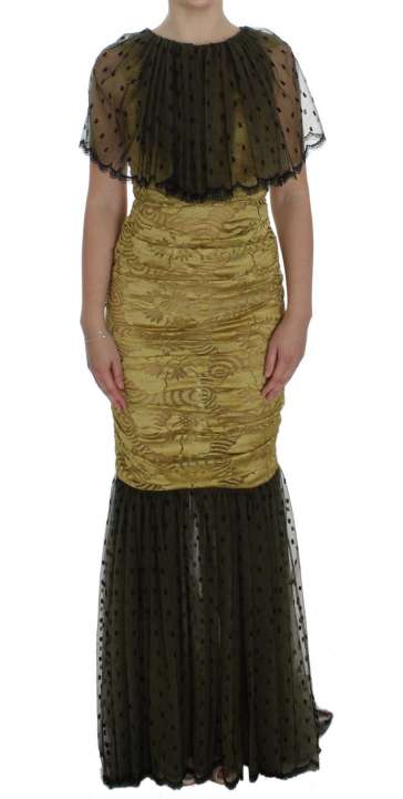 Priser på Dolce & Gabbana Yellow Floral Lace Sheath Dress