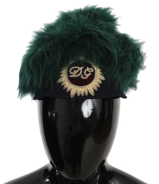 Priser på Dolce & Gabbana Elegant Emerald Cashmere Cloche Cap