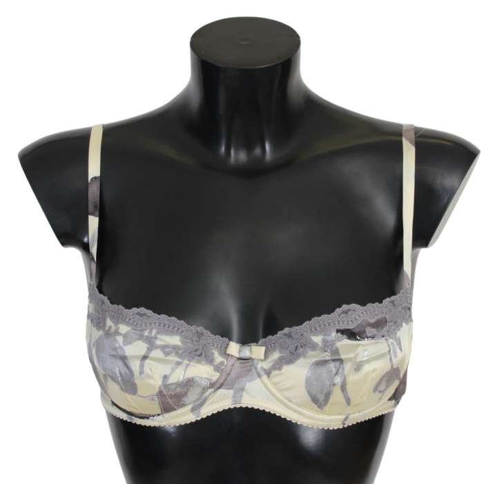 Priser på Ermanno Scervino Beige Lace Balconcino Silk Bra