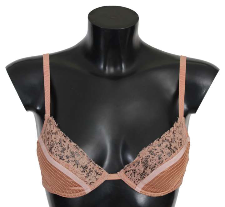 Priser på Ermanno Scervino Elegant Nude Lace Push-Up Bra