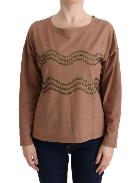 Priser på John Galliano Chic Brown Crewneck Cotton Sweater