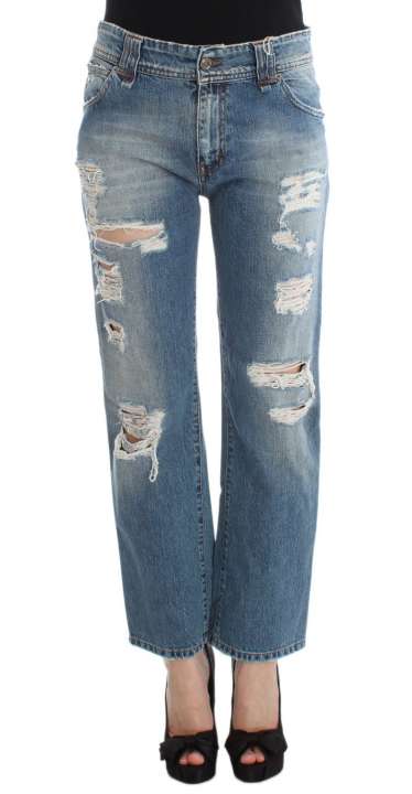 Priser på John Galliano Chic Boyfriend Blue Wash Jeans