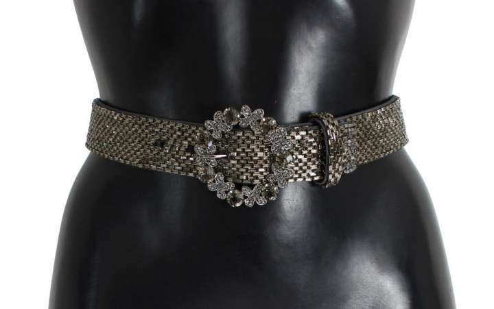 Priser på Dolce & Gabbana Embellished Sequined Wide Waist Belt