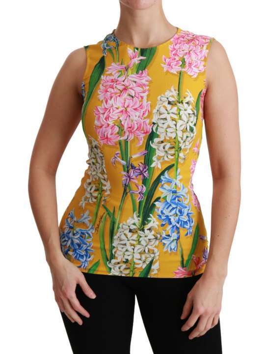 Priser på Dolce & Gabbana Sunshine Floral Crewneck Sleeveless Blouse