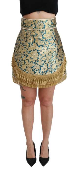 Priser på Dolce & Gabbana Elevate Your Wardrobe with Our Exquisite Gold Skirt