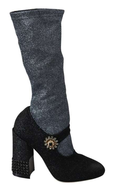 Priser på Dolce & Gabbana Glamorous Crystal-Embellished Booties