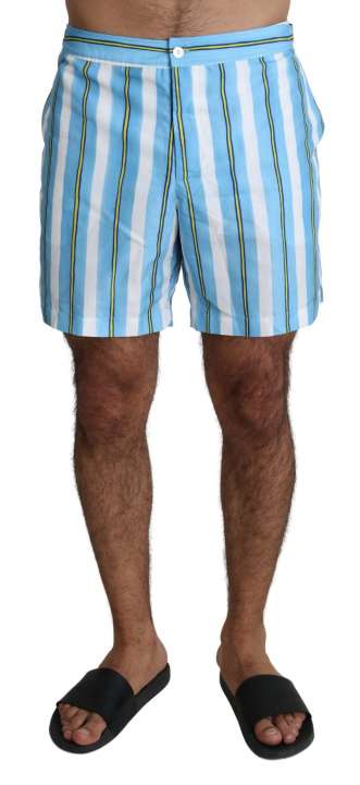 Priser på Dolce & Gabbana Striped Elegance Swim Shorts