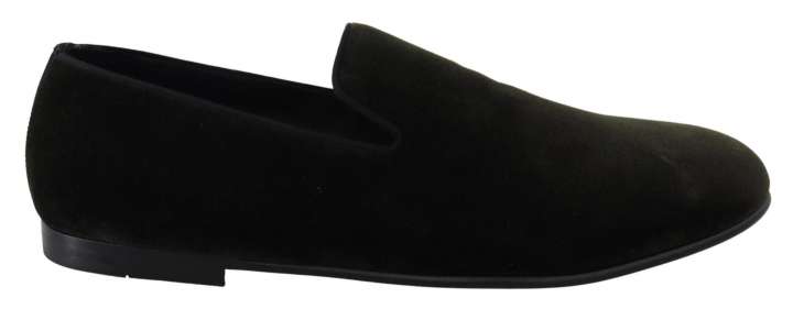 Priser på Dolce & Gabbana Elegant Green Velvet Loafers