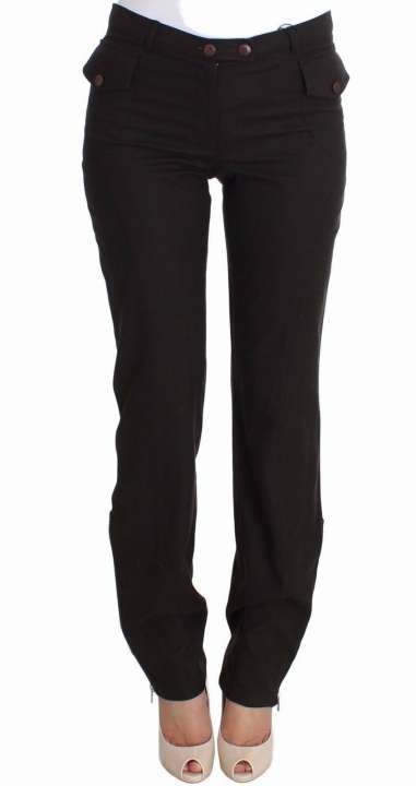 Priser på Ermanno Scervino Elegant Casual Brown Wool Pants