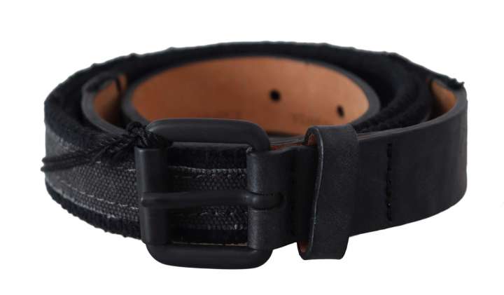 Priser på Ermanno Scervino Chic Black Leather Waist Belt