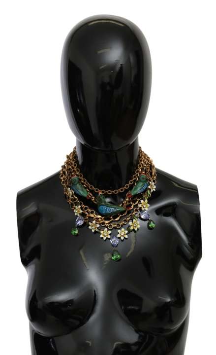 Priser på Dolce & Gabbana Exquisite Crystal and Brass Necklace