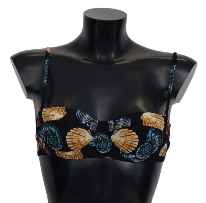 Priser på Dolce & Gabbana Chic Seashell-Print Bikini Top