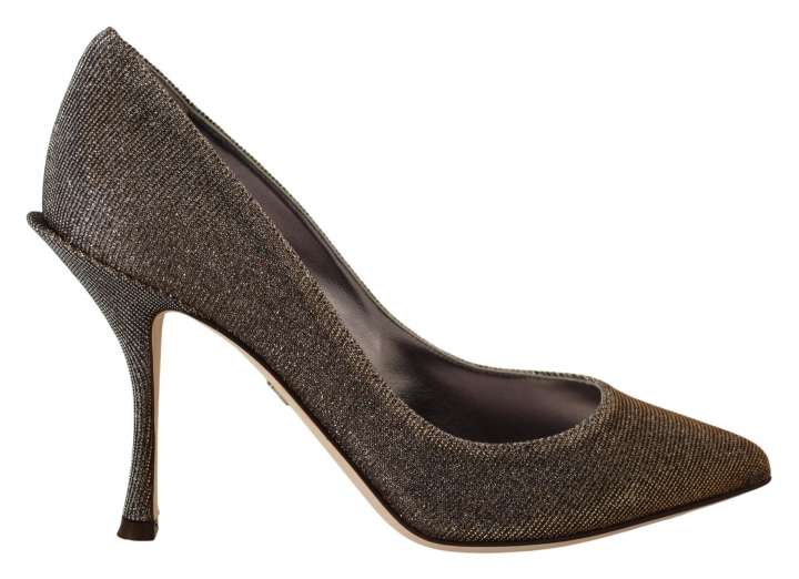 Priser på Dolce & Gabbana Elegant Silver Heels Pumps Classic