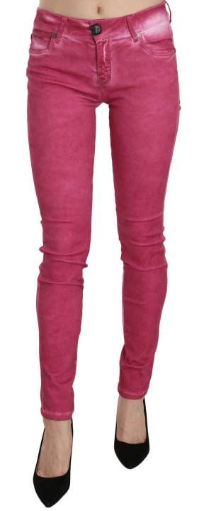 Priser på Dolce & Gabbana Chic Pink Mid Waist Skinny Pants