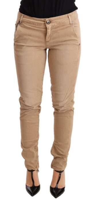 Priser på Ermanno Scervino Chic Low Waist Skinny Cotton Trousers