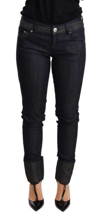 Priser på Ermanno Scervino Chic Dark Blue Skinny Trouser Jeans