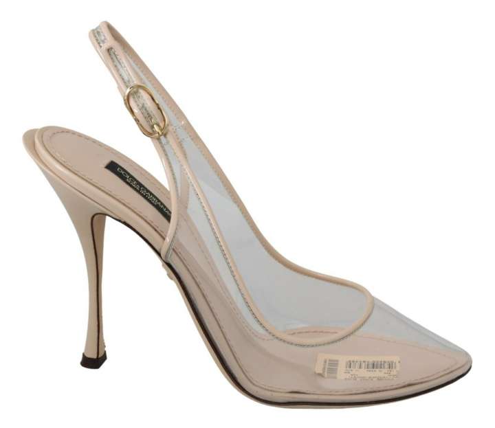 Priser på Dolce & Gabbana Elegant Nude Beige Slingback Heels