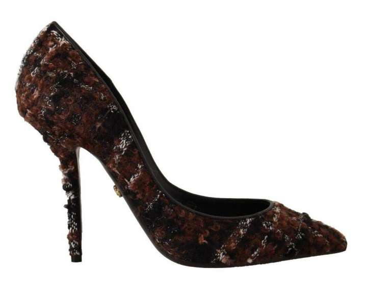 Priser på Dolce & Gabbana Elegant Multicolor Tweed Pumps