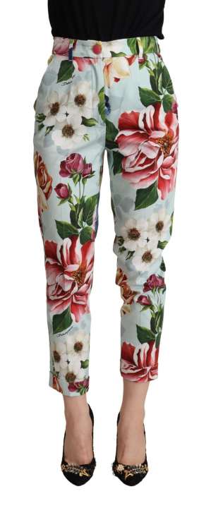 Priser på Dolce & Gabbana Elevate Your Chic with Floral Tapered Pants