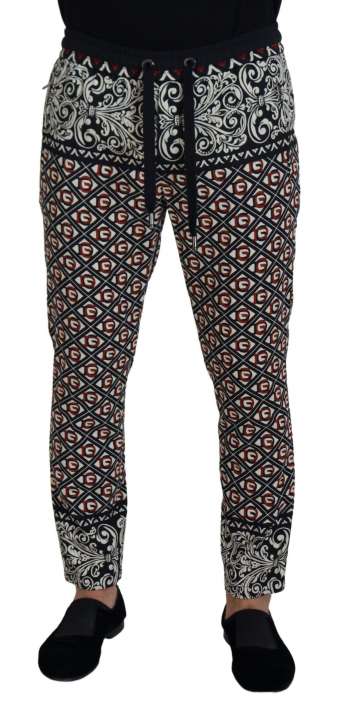 Priser på Dolce & Gabbana Elegant Multicolor Jogging Trousers