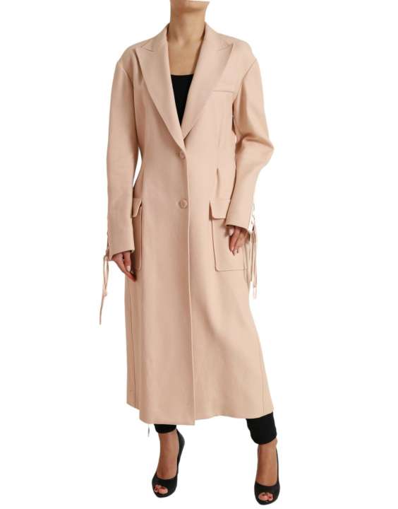 Priser på Dolce & Gabbana Elegant Beige Single-Breasted Trench Coat