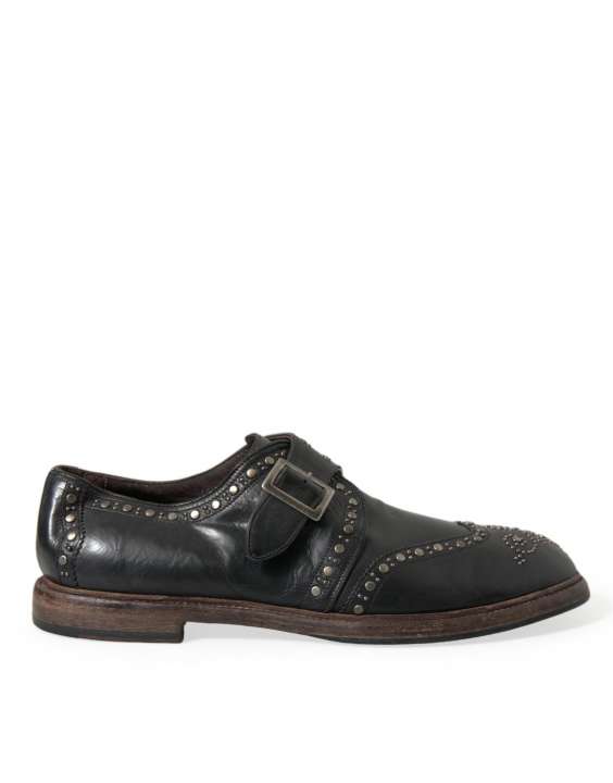 Priser på Dolce & Gabbana Elegant Calfskin Leather Monk Straps