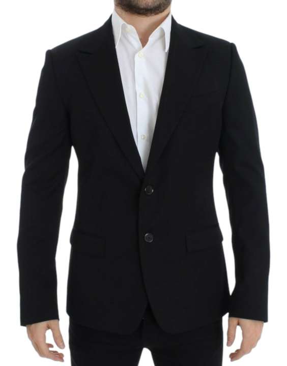 Priser på Dolce & Gabbana Elegant Slim Fit Black Wool Blazer