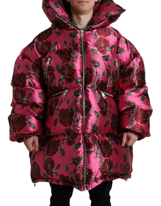 Priser på Dolce & Gabbana Elegant Rose Print Quilted Jacket